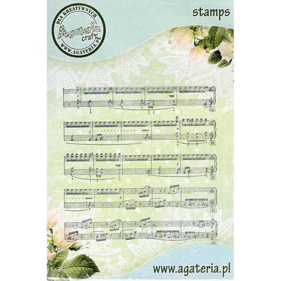 Stempel polimerowy - Christmas Time - Nuty - Agateria