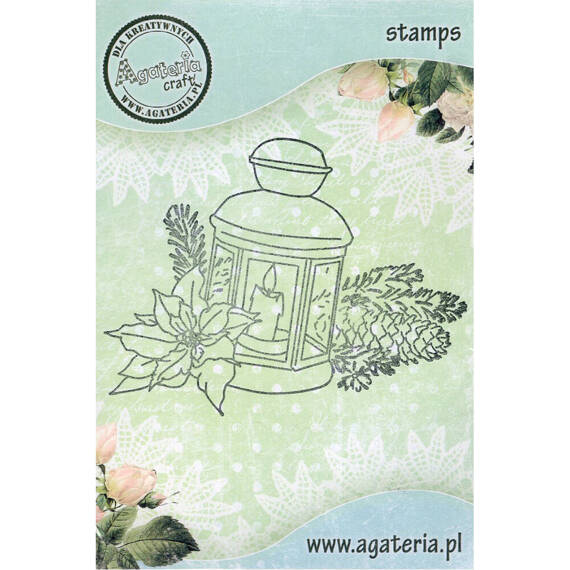 Stempel polimerowy - Stroik z latarenką -  Agateria