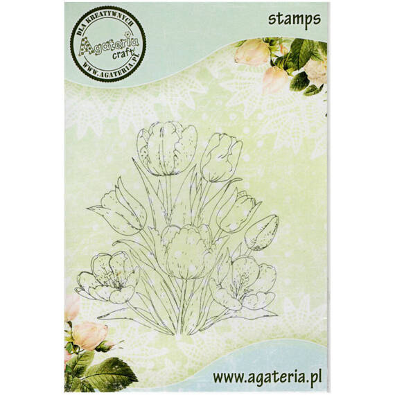 Stempel polimerowy - Tulipany - Agateria