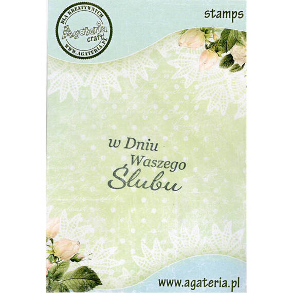 Stempel polimerowy - W Dniu Waszego Ślubu 6 - Agateria