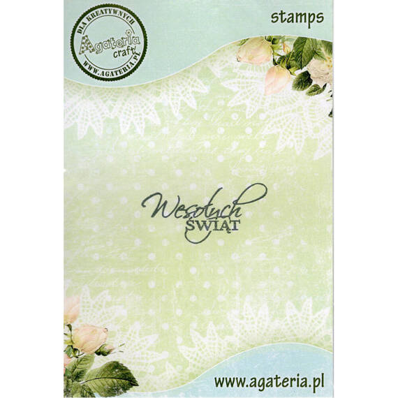 Stempel polimerowy - Wesołych Świąt 6 - Agateria