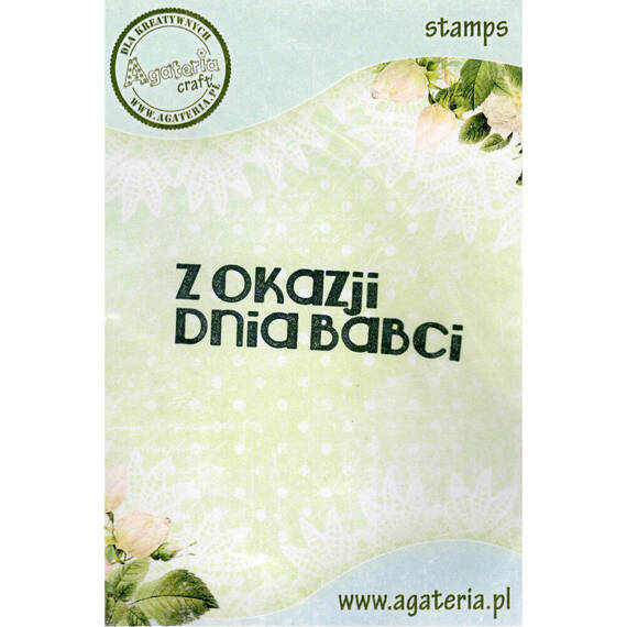 Stempel polimerowy - Z okazji Dnia Babci - Agateria