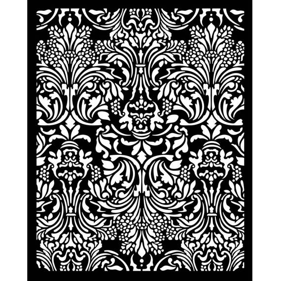 Szablon 3D 20x25cm - Stamperia - Sir Vagabond damask