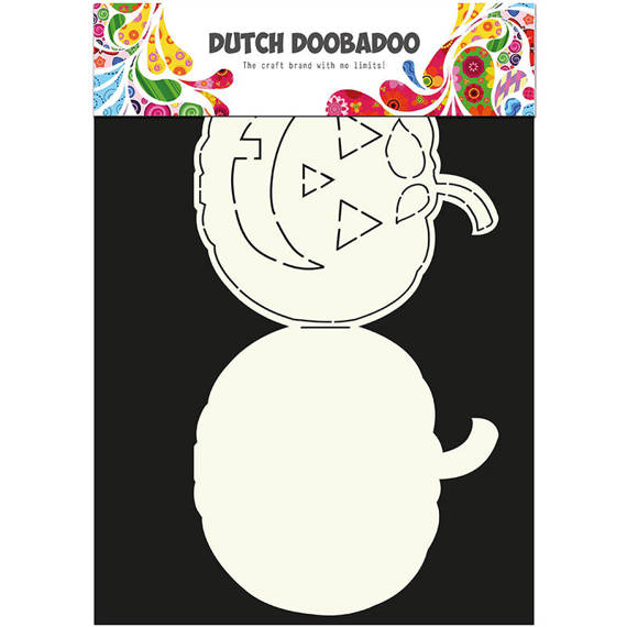 Szablon do odrysowania i wycinania Dutch Doobadoo - Dynia - baza kartki