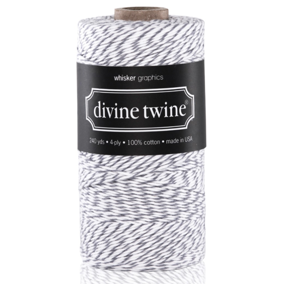 Sznurek Oyster Divine Twine - 1m  - Whisker Graphics - biało-szary