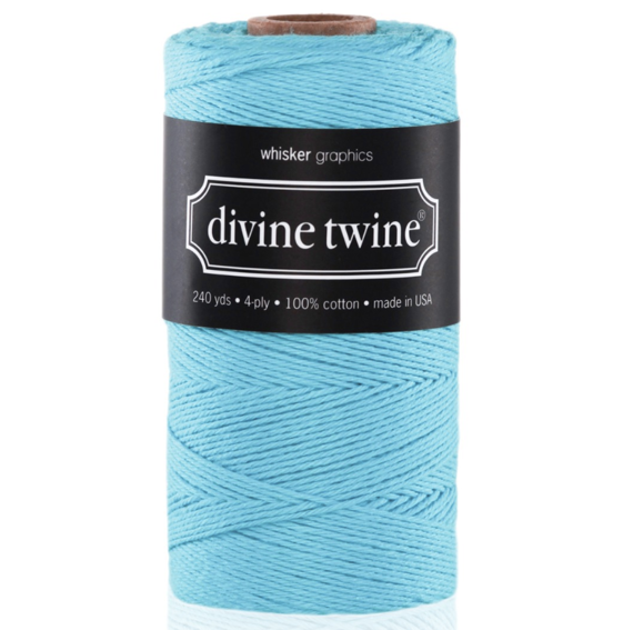 Sznurek Solid Blue Divine Twine - 1m  - Whisker Graphics - niebieski