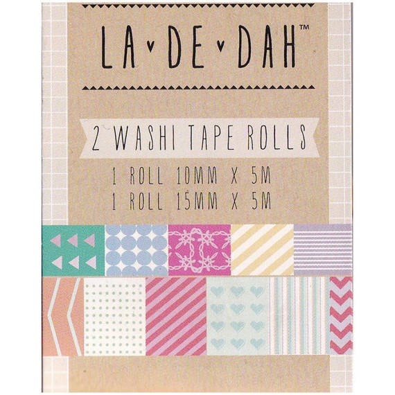 Taśmy papierowe washi tape - La De Dah - 2szt