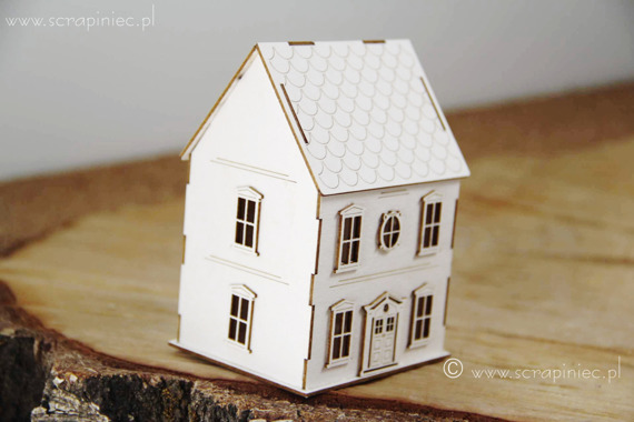Tekturka - Tiny Family house 3D - Mikro Domek rodzinny 3D (do boxa 10cm)
