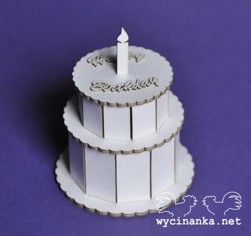 Tort urodzinowy 3D wersja angielska
