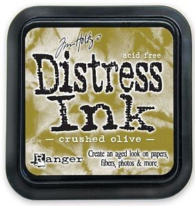 Tusz Distress Ink Pad - Ranger - Tim Holtz - Crushed Olive