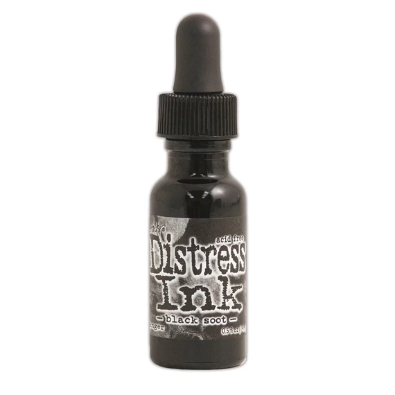 Uzupełniacz do poduszki z tuszem Distress Reinker - Black Soot 14 ml