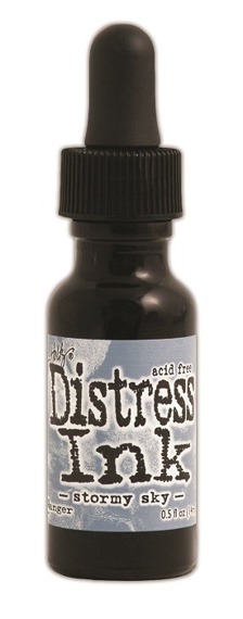 Uzupełniacz do poduszki z tuszem Distress Reinker - Stormy Sky 14 ml