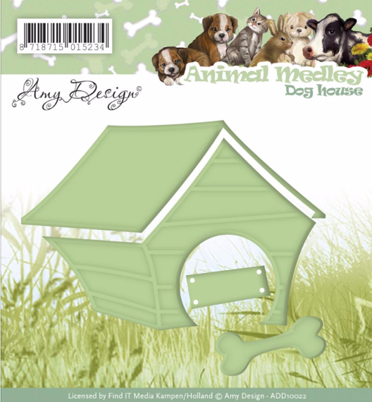 Wykrojnik - Amy Design - Dog House / buda dla psa kość