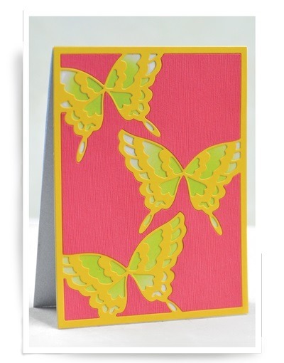 Wykrojnik - Birch Press Design - Flutter Plate C ramka z motylami