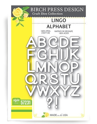 Wykrojnik - Birch Press Design - Lingo Alphabet alfabet