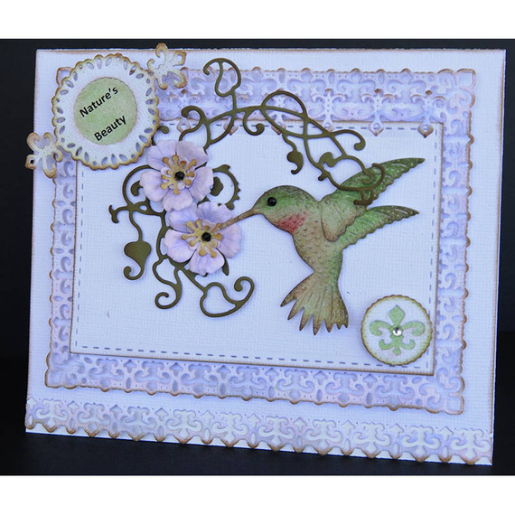 Wykrojnik - Cheery Lynn - Fleur De Lis Tag ramka lilijka