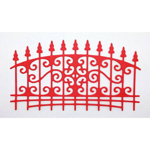 Wykrojnik - Cheery Lynn - Ornamental Fence CABD-67 brama ogrodzenie