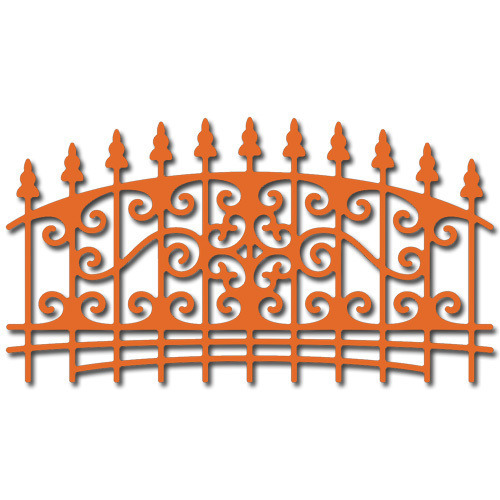 Wykrojnik - Cheery Lynn - Ornamental Fence CABD-67 brama ogrodzenie