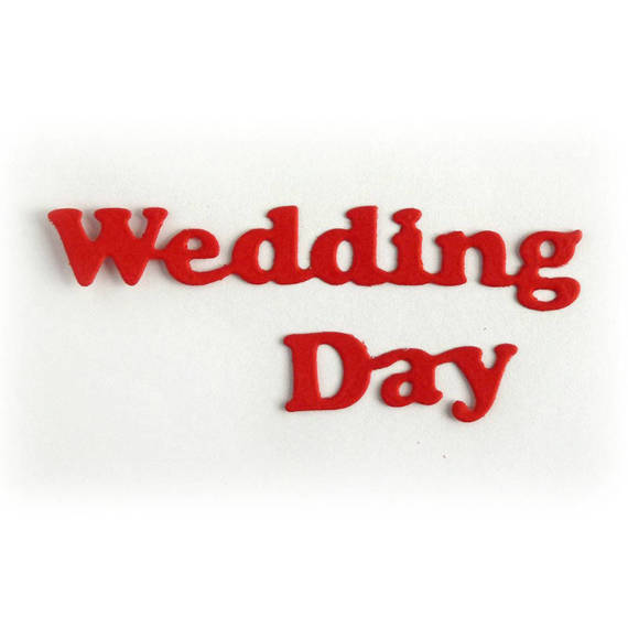 Wykrojnik - Cheery Lynn - napis Wedding Day CARA-28