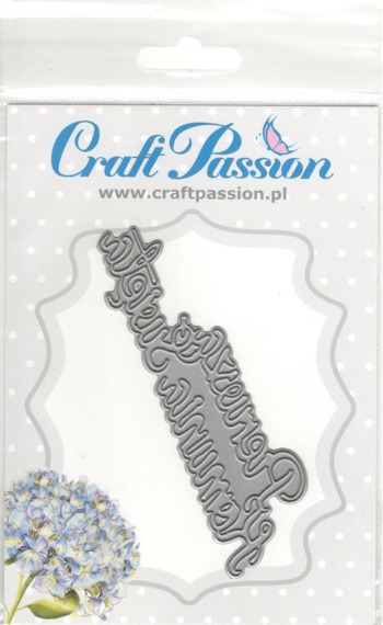 Wykrojnik - Craft Passion - Pierwsza Komunia Święta MK-15 napis