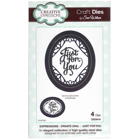 Wykrojnik - Creative Expressions - Ornate Oval - Just for You CED5414
