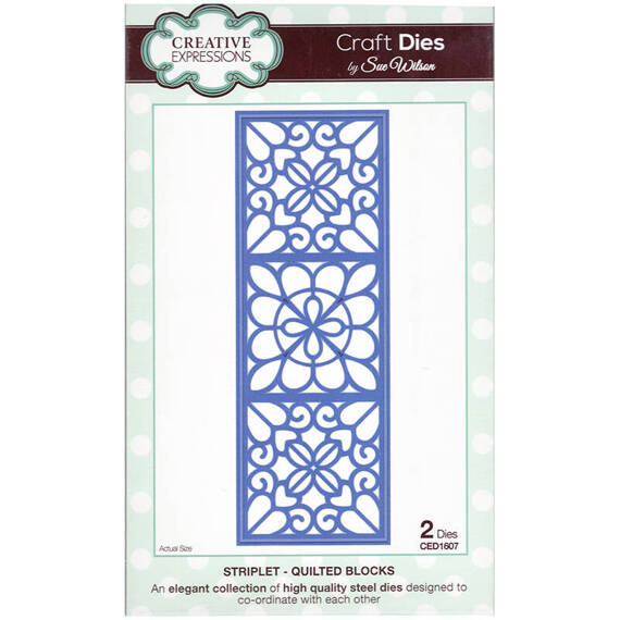Wykrojnik - Creative Expressions - Quilted Blocks CED1607 ornament