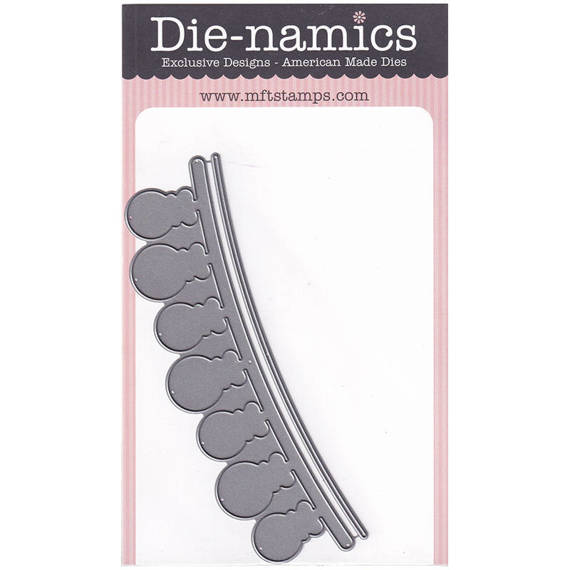 Wykrojnik - Die-namics - Ornament Banner łańcuch z bombkami