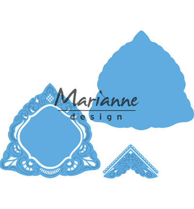 Wykrojnik - Marianne Design - Petra's triangle - trójkątna rama i narożnik ozdobny