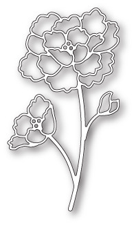 Wykrojnik - Memory Box - Budding Peony peonia kwiat