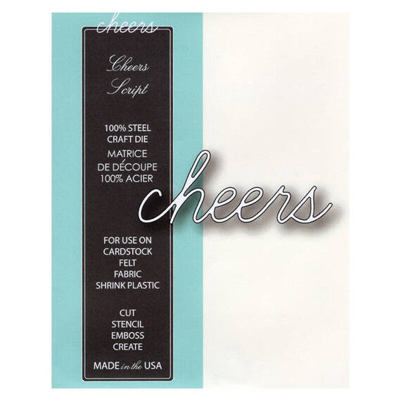 Wykrojnik - Memory Box - Cheers Script 98900 - napis Cheers