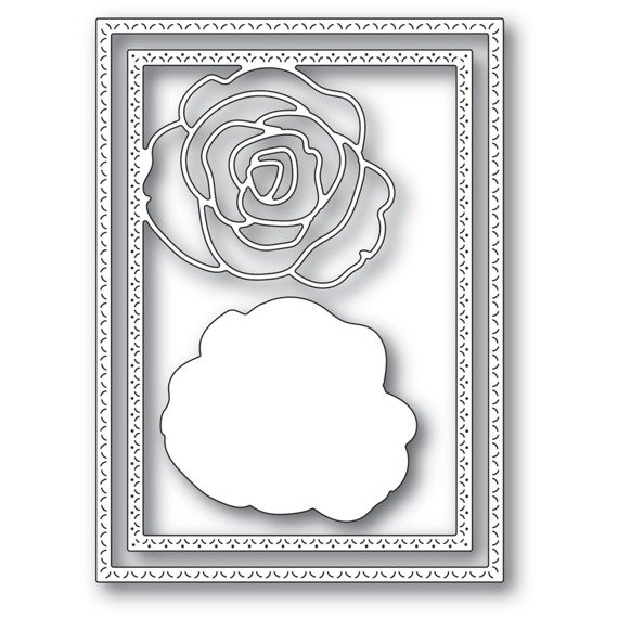 Wykrojnik - Memory Box - Classic Rose Frame ramka z różą