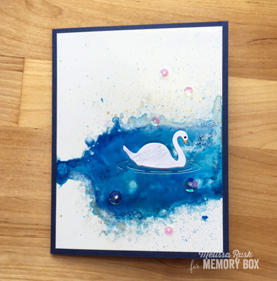 Wykrojnik - Memory Box - Floating Swan łabędź