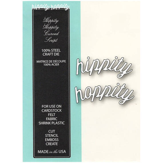 Wykrojnik - Memory Box - Hippity Hoppity Curved Script
