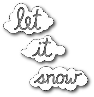 Wykrojnik - Memory Box - Let it Snow Clouds 99033 chmurki napis