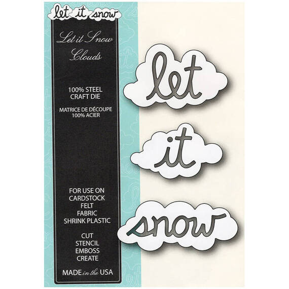 Wykrojnik - Memory Box - Let it Snow Clouds 99033 chmurki napis