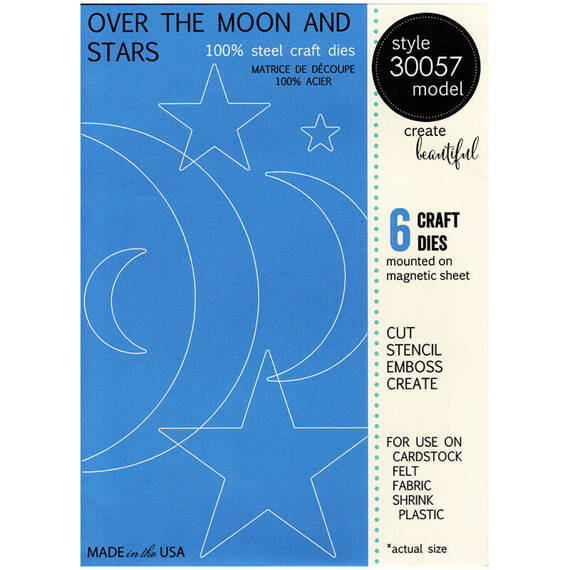 Wykrojnik - Memory Box - Over the Moon And Stars księżyc i gwiazdy