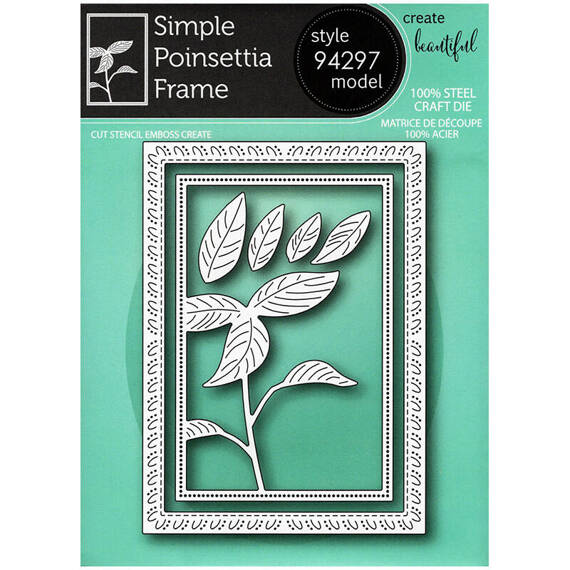 Wykrojnik - Memory Box - Simple Poinsettia Frame ramki poinsecja