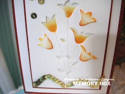 Wykrojnik - Memory Box - Stitched Tulips 99330 tulipany