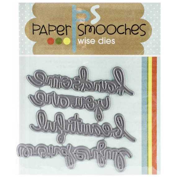 Wykrojnik - Paper Smooches - Kudos Words