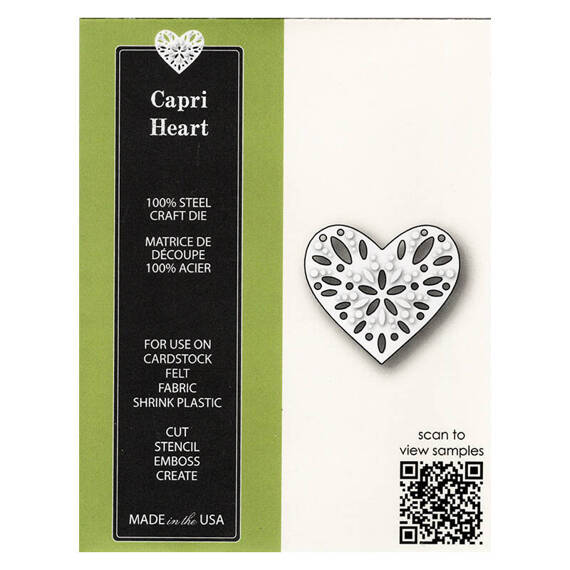 Wykrojnik - Poppystamps - Capri Heart / serce