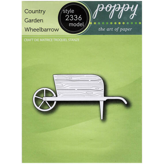 Wykrojnik - Poppystamps - Country Garden Wheelbarrow taczka