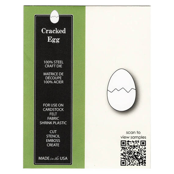 Wykrojnik - Poppystamps - Cracked Egg / pęknięte jajko