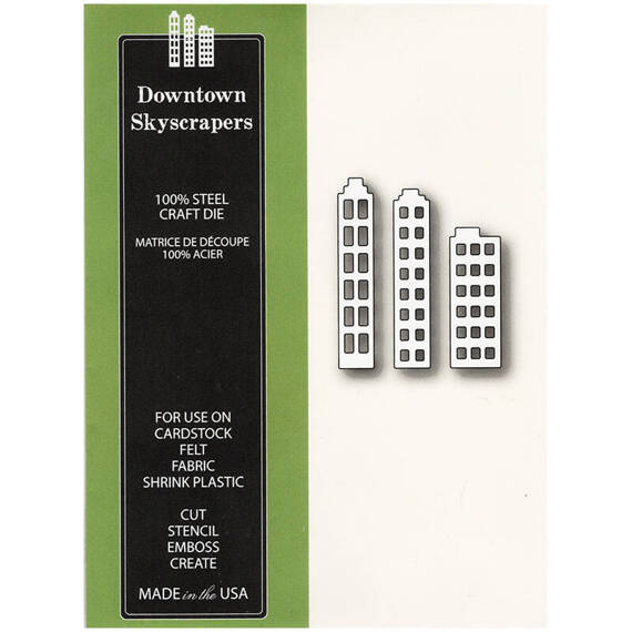 Wykrojnik - Poppystamps - Downtown Skyscrapers - budynki drapacze chmur wieżowce