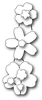 Wykrojnik - Poppystamps - Flourish Blooms - kwiaty