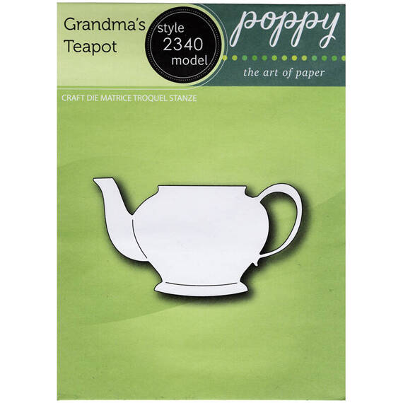 Wykrojnik - Poppystamps - Grandma's Teapot czajniczek imbryk