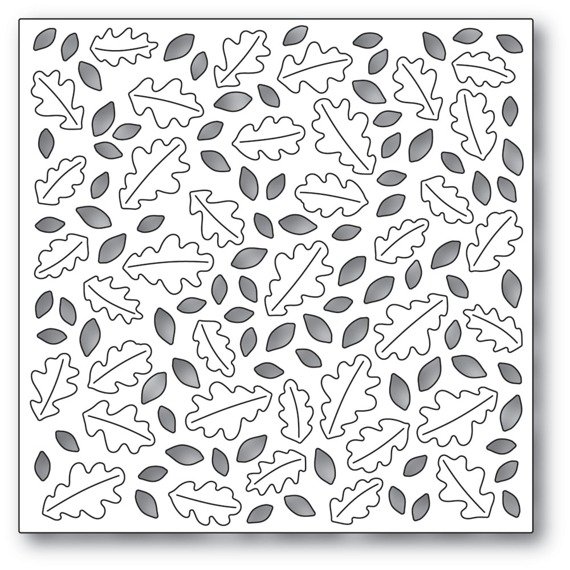 Wykrojnik - Poppystamps - Leafy Background tło liście