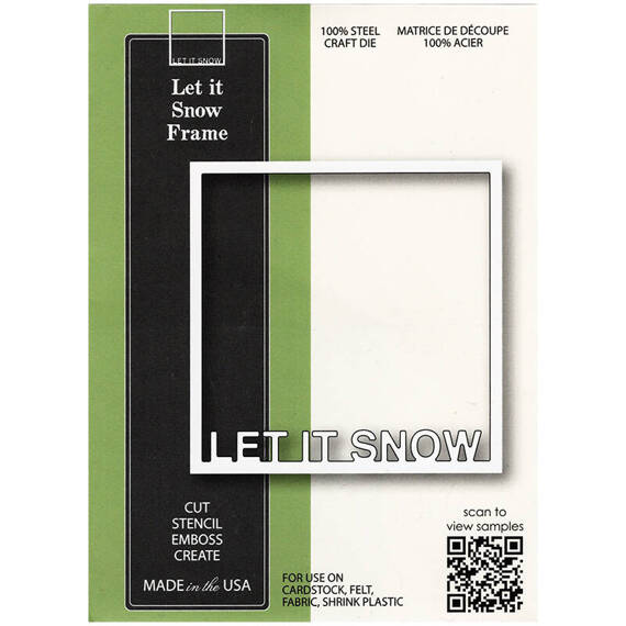 Wykrojnik - Poppystamps - Let It Snow Frame ramka