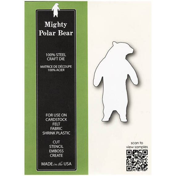 Wykrojnik - Poppystamps - Mighty Polar Bear niedźwiedź polarny