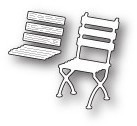 Wykrojnik - Poppystamps - Right Cafe Chair krzesło