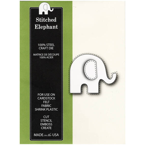 Wykrojnik - Poppystamps - Stitched Elephant słoń